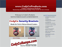 Tablet Screenshot of codycoproducts.com